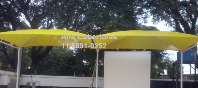 toldos de sombreamento duas colunas