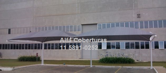 toldos de sombreamento duas colunas