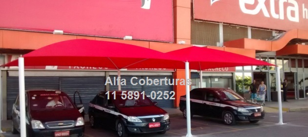toldos de sombreamento quatro colunas