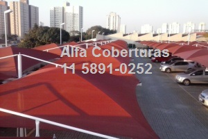 toldos de sombreamento duas colunas