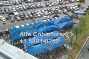 toldos de sombreamento duas colunas