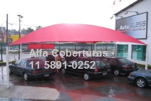 toldos de sombreamento quatro colunas